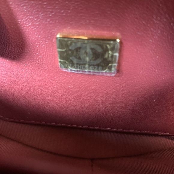 ❌❌  Authentic CHANEL 22S Heart Bag large CC black Lambskin Leather Crossbody - Picture 12 of 16